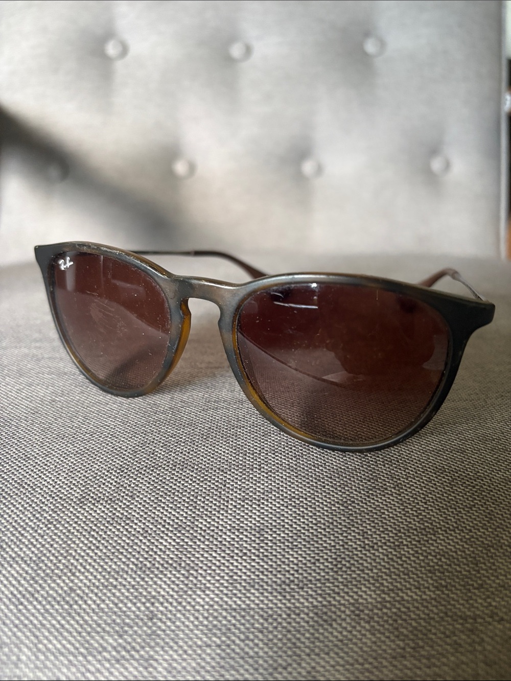 Ray-Ban Erica Tortoiseshell Frame Sunglasses with Brown Lenses